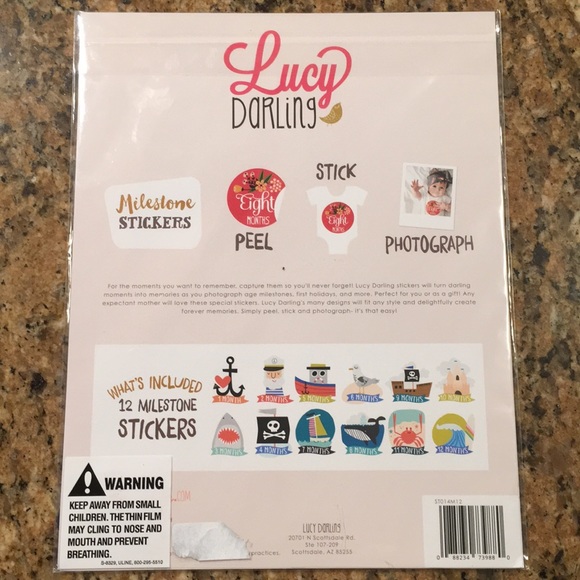 LUCY DARLING Milestone Stickers 1-12 months - Picture 2 of 4
